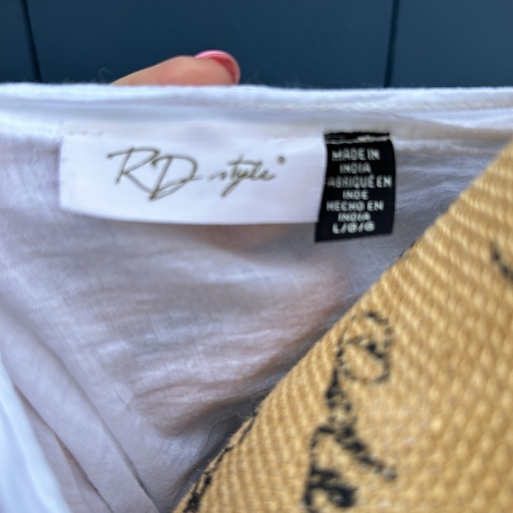 🤍🤍🤍RD Style white cotton large blouse top eyelet boho - Picture 7 of 9